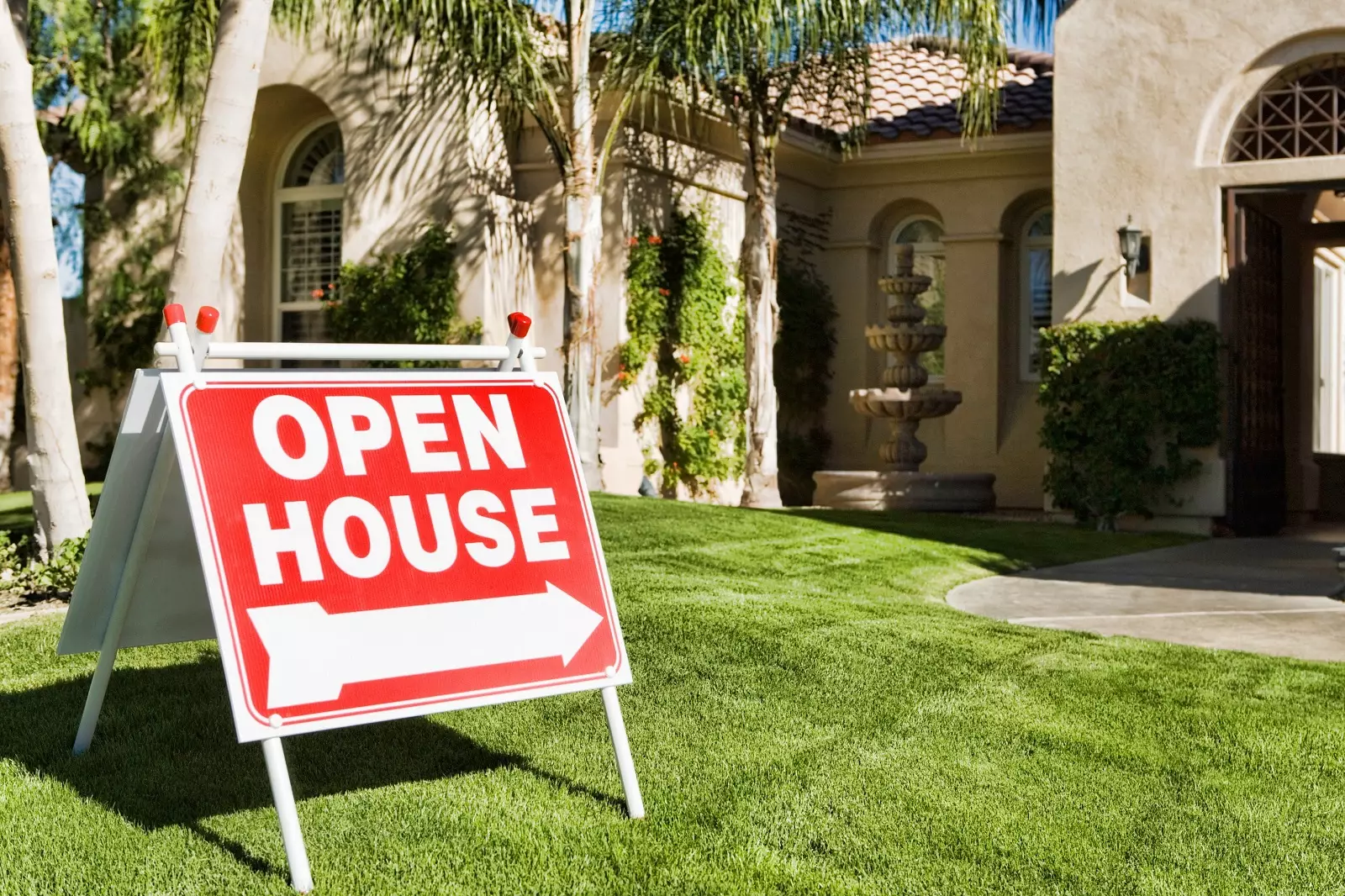 Open house sign